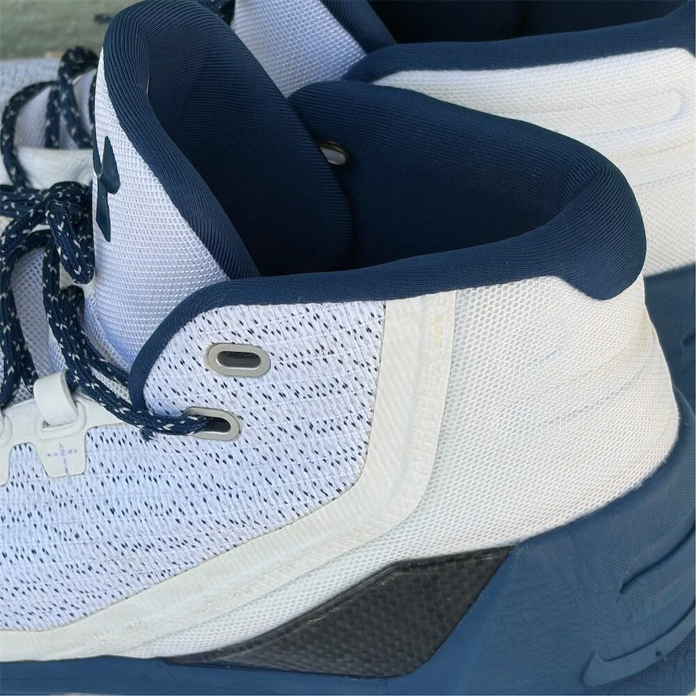 Under Armour Curry 3 SC30 Men's Basketball Shoes White/Navy Size 10